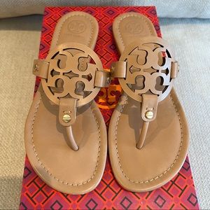 Tory Burch Miller Sandals , Size 7.5, in color Makeup